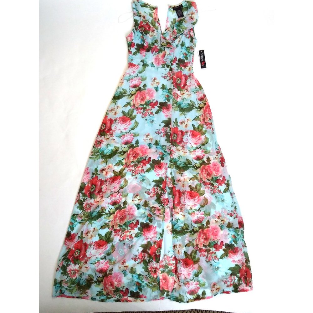 Teeze Me PRINTED CHIFFON MAXI 0